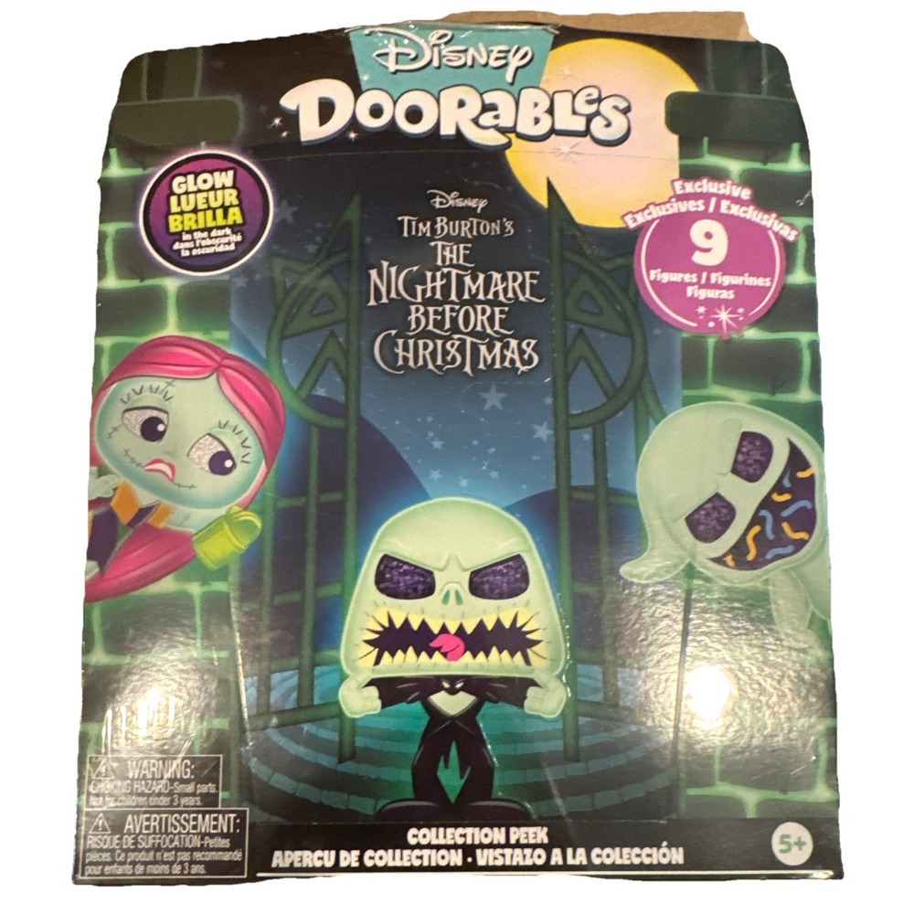 DISNEY DOORABLES NIGHTMARE BEFORE CHRISTMAS COLLECTION PEEK SET OF 9 NEW/ SEALED